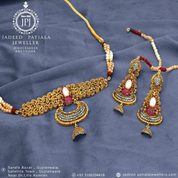 Wedding Design Gold Necklace for Women in Gujranwala